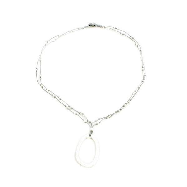 Oval Hoop Necklace