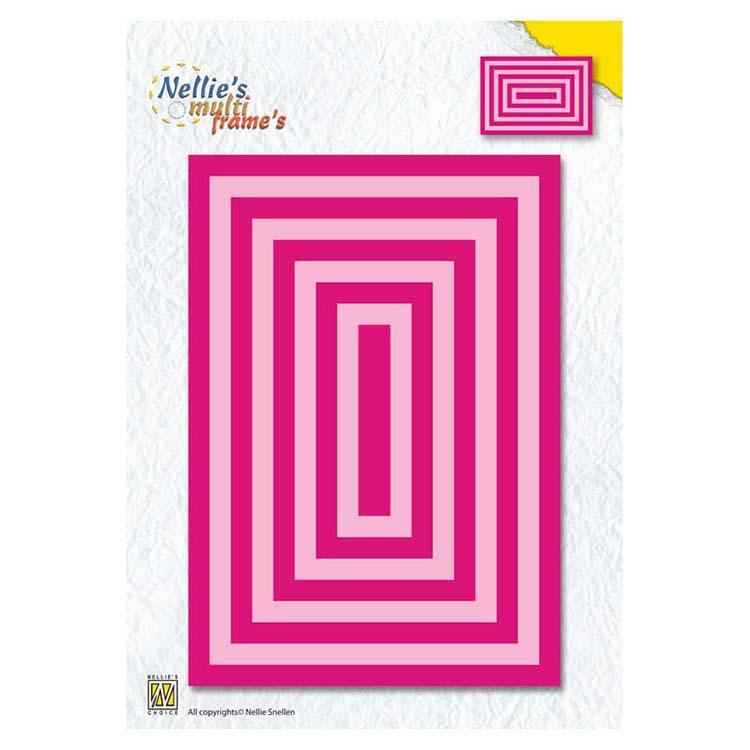 Nellie's Choice Multi Frame Dies XL Straight Rectangle