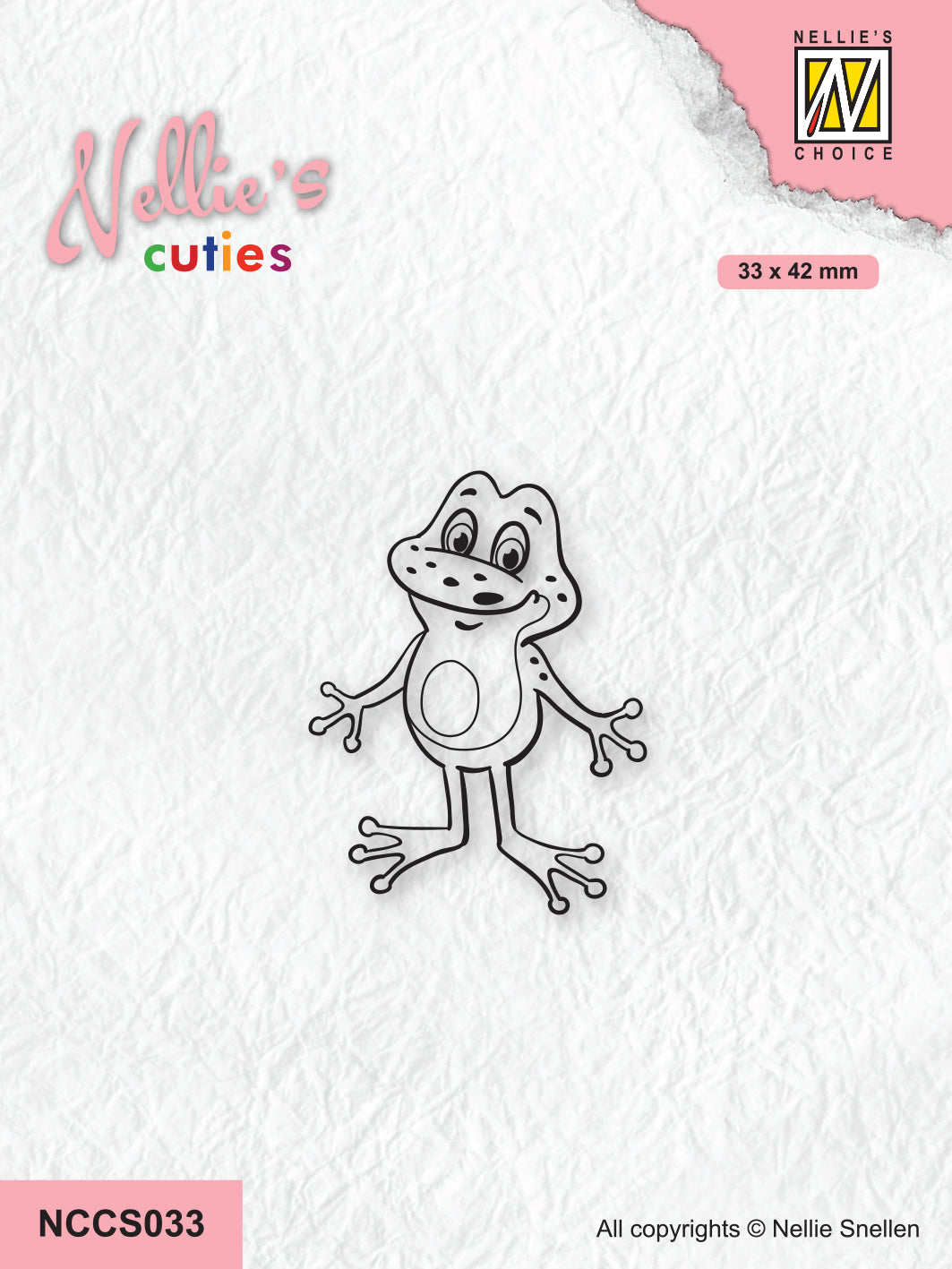 Nellie's Choice Clear Stamp Nellie's Cuties - Frog Series - Frog-3
