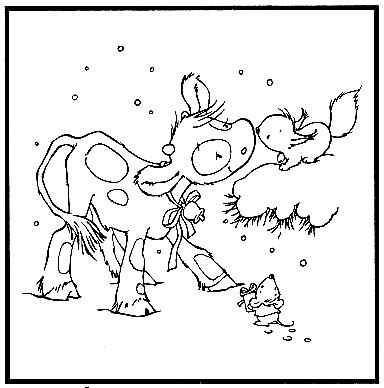 Picture Embossing Folder Koetie: squirrel
