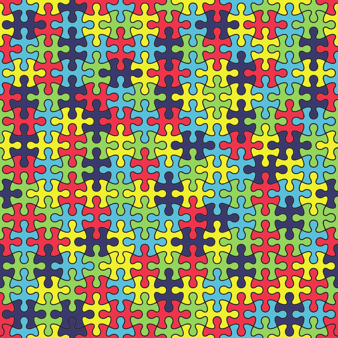 Craft HTV Puzzle/Autism Pattern