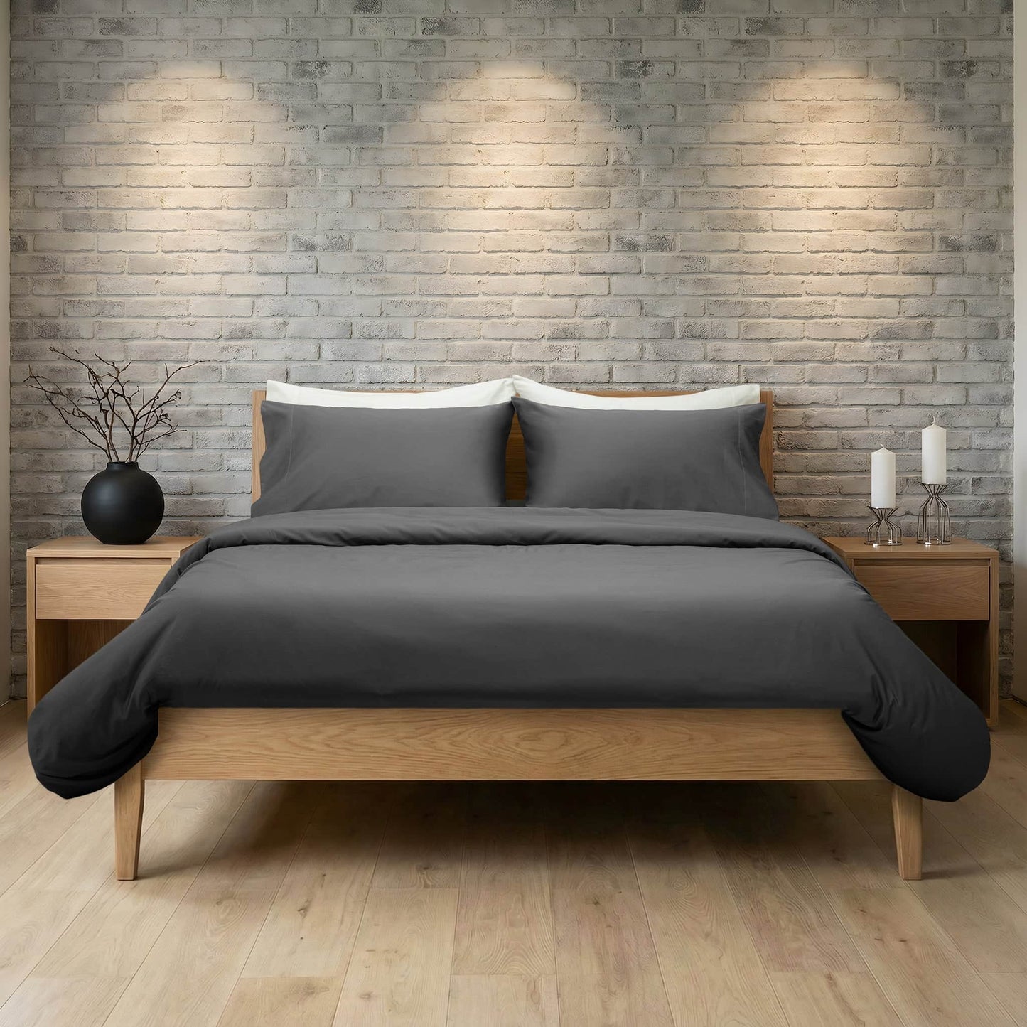 Verfeinerte Kollektion Bettwäsche-Set aus Baumwollsatin