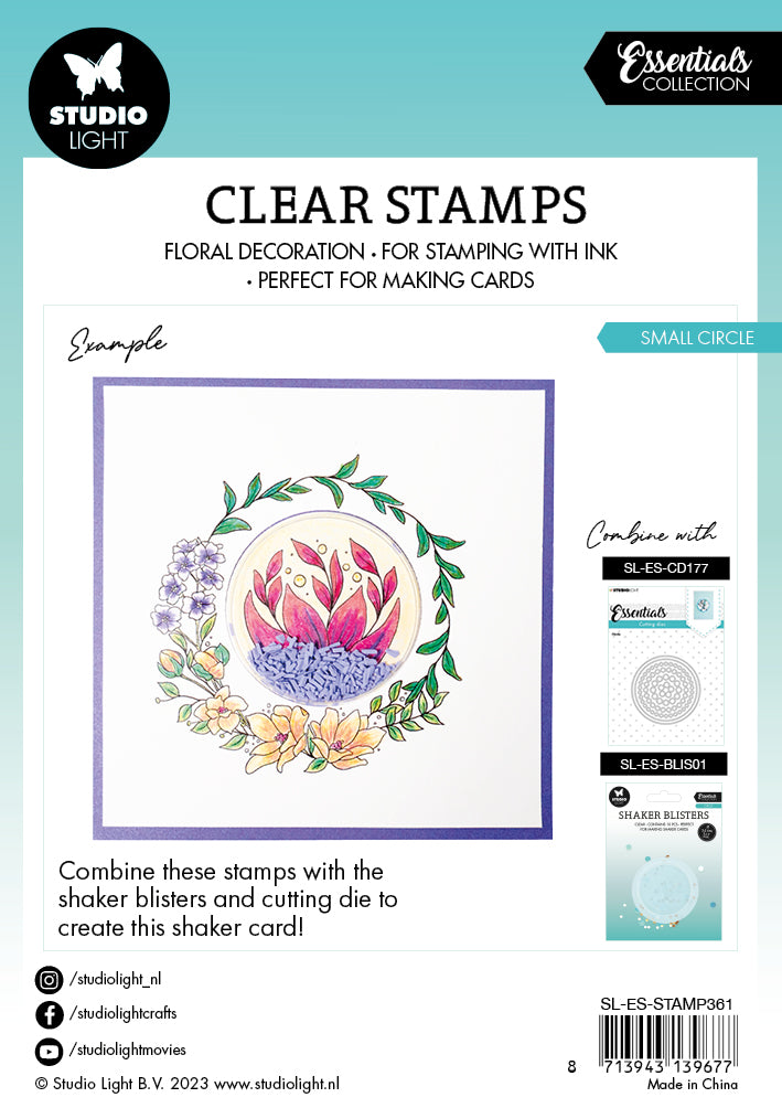 SL Clear Stamp Small Circle Essentials 93x95x3mm 2 PC nr.361