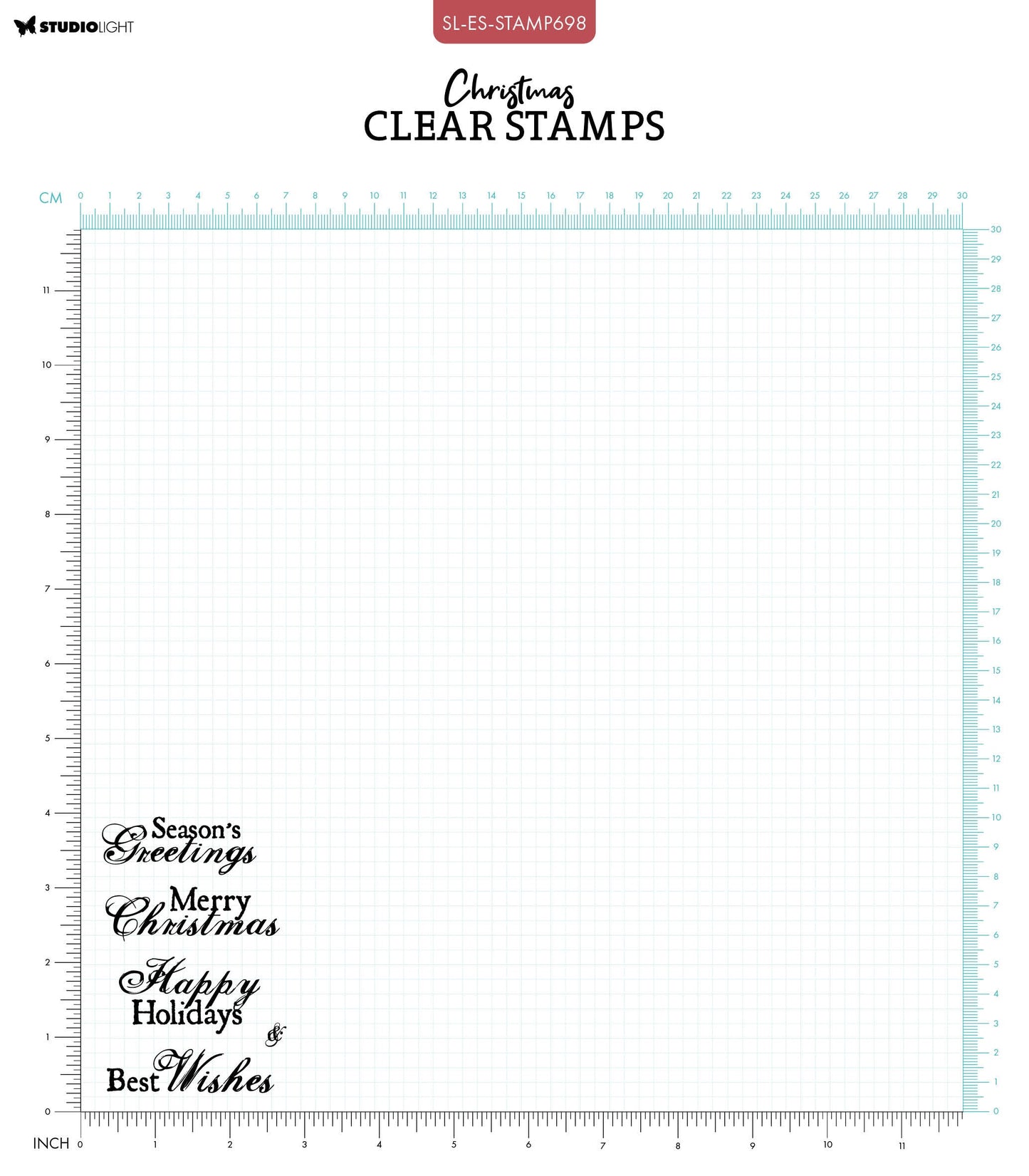 SL Clear Stamp Best Wishes Essentials 5 PC