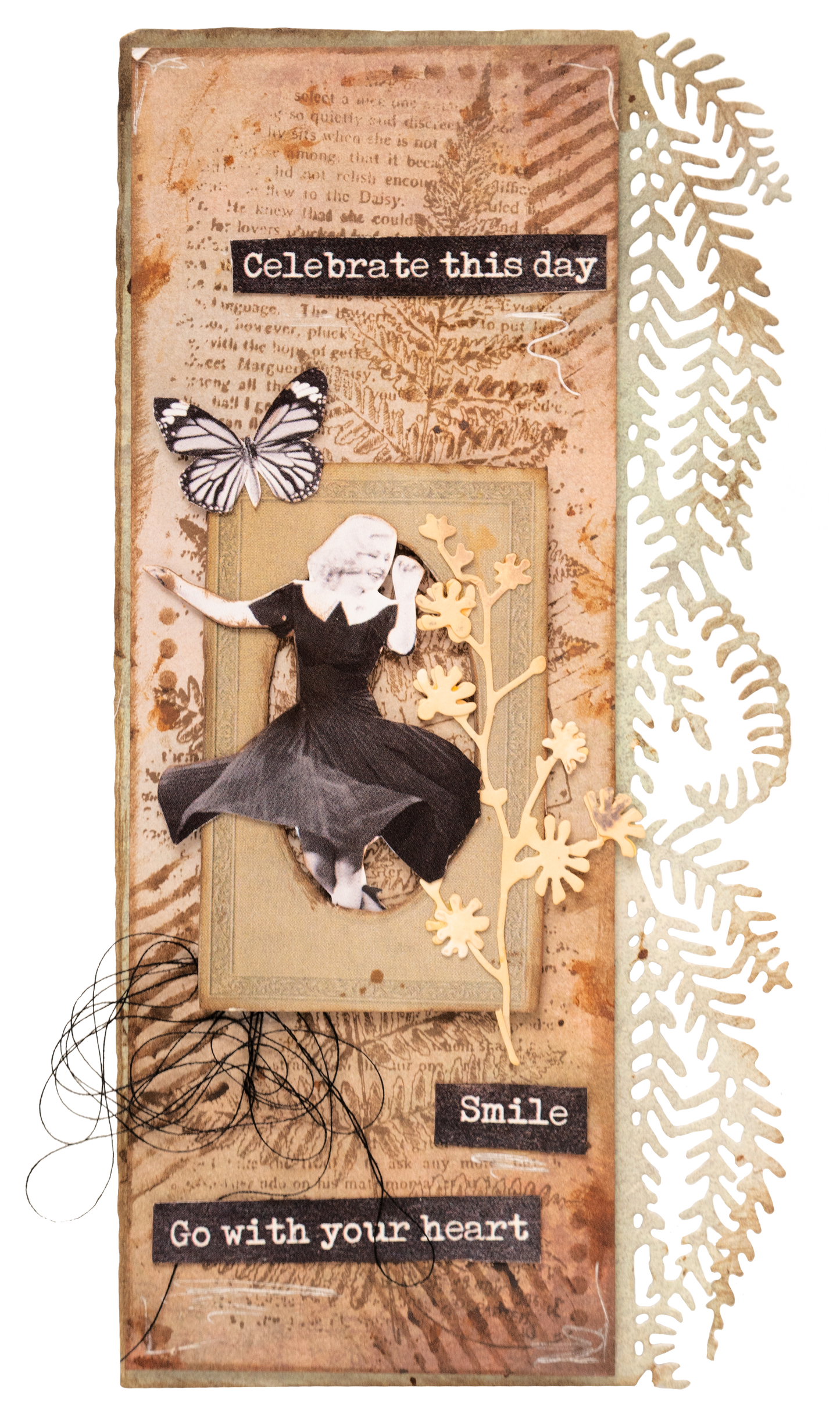 SL Clear Stamp Fern Background Grunge Collection 1 PC