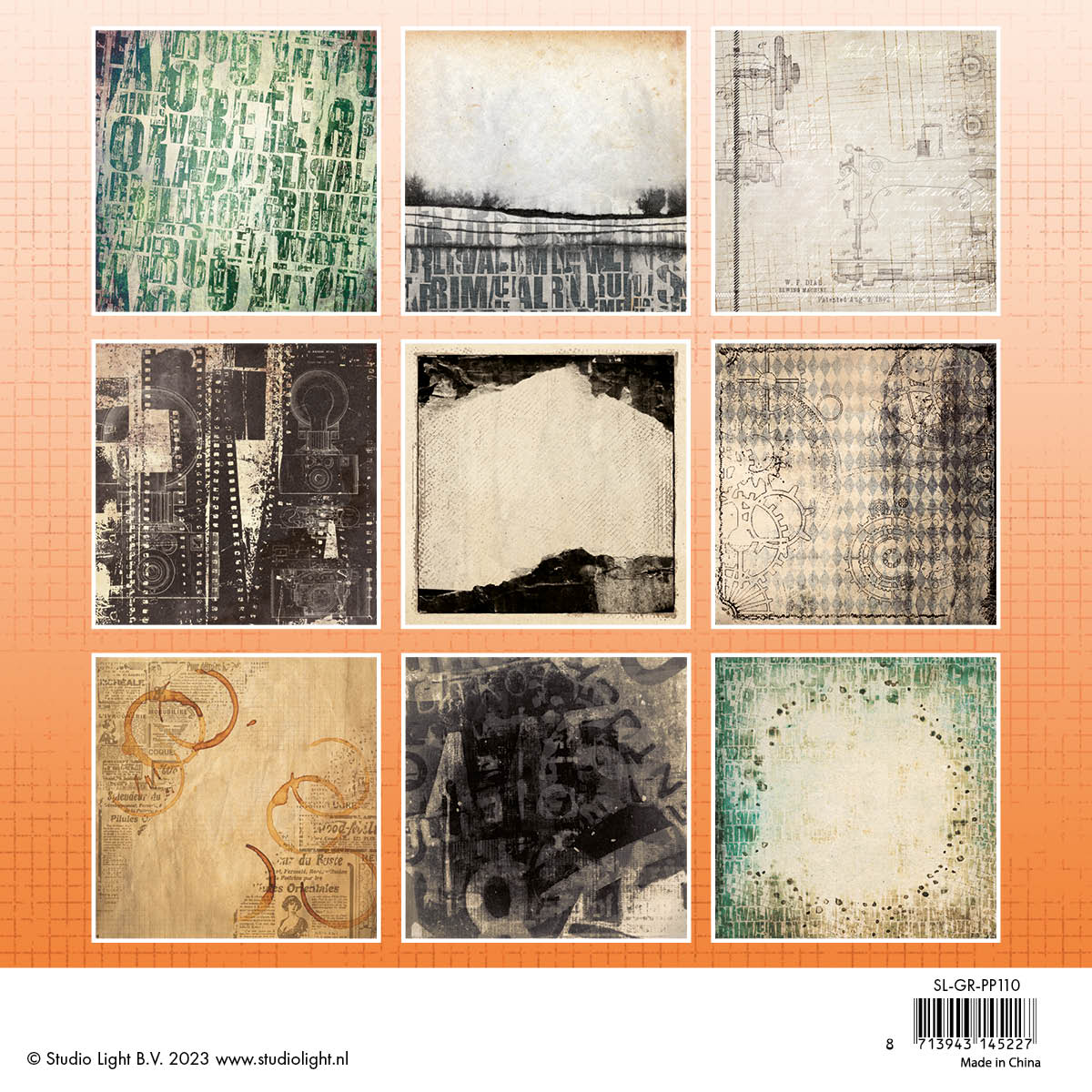 SL Paper Pads Grunge Papers Grunge Collection 203,2x203,2x9mm 36 SH nr.110