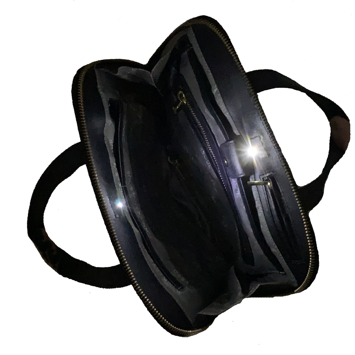 Sac à main en cuir noir, Justine