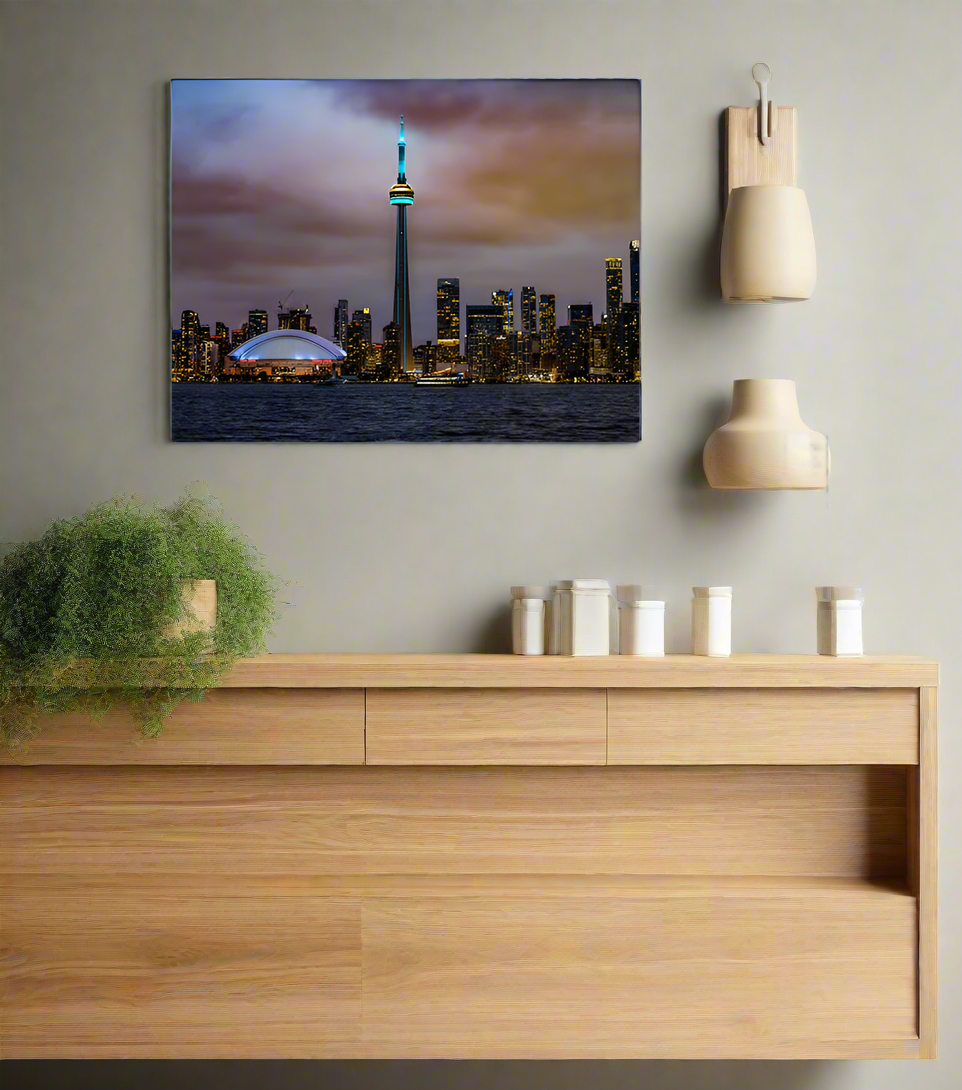 Wall Art The CN Tower, Roger Center and Lake Ontario