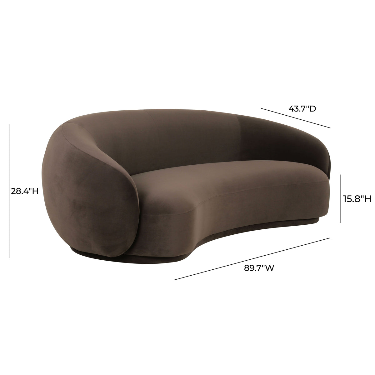 Mia Luxury Performance Grade Velvet Sofa - Multiple Colors Available