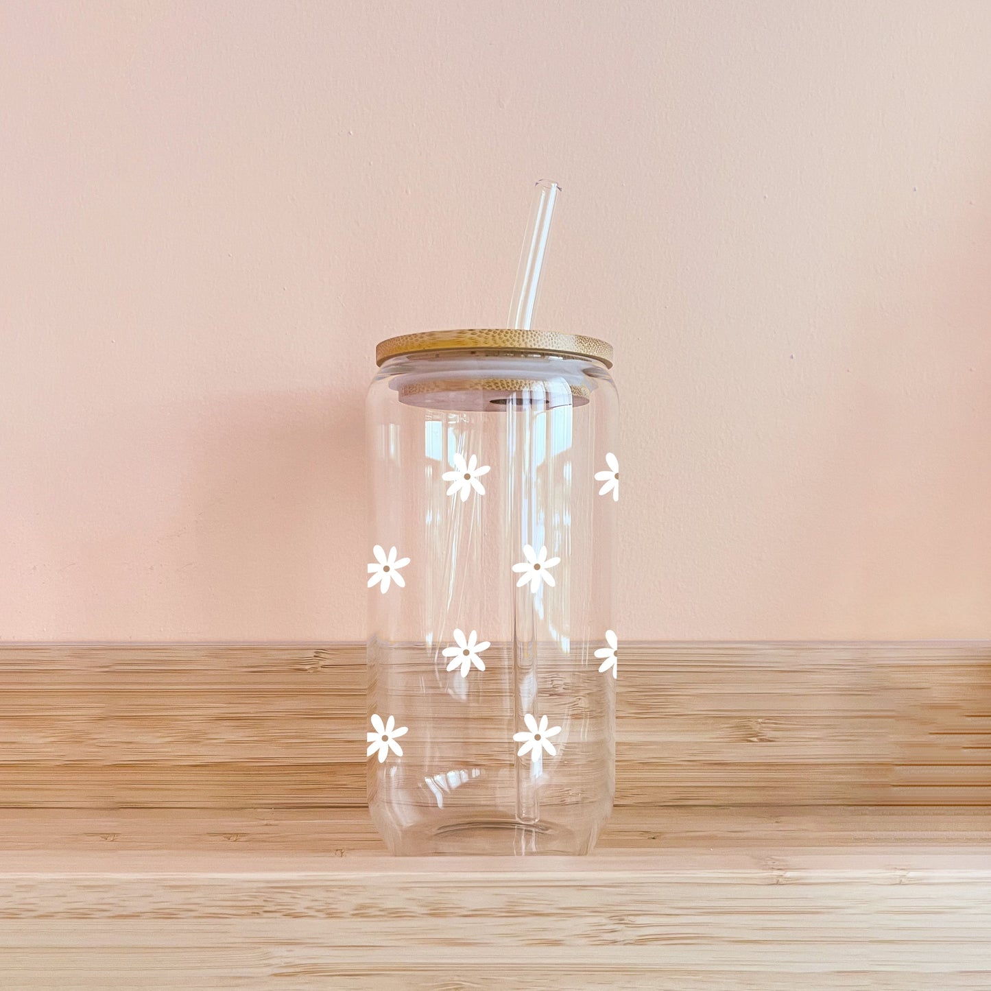 Böhmisches Glas - Mini-Gänseblümchen weiß