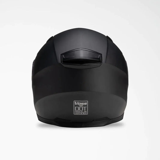 VOSS 988 MOTO-1 Matte Black Helmet