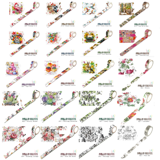 AALL and Create #74 - Washi Tape - Blooming Splodge