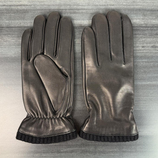 Men's Lamb Leather Gloves with Wool Blend Lining
