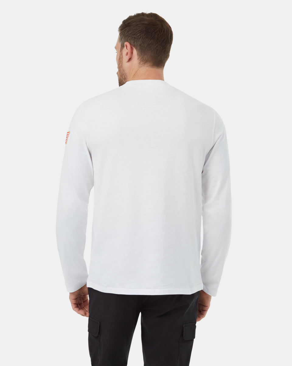 Ungeschlechtliches Flaggenaufnäher Langarmshirt