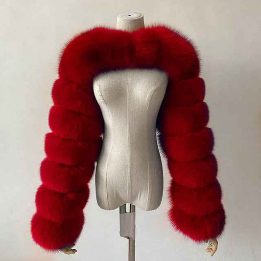 Women's Faux Fur Short Coat – Fashionable Autumn & Winter Jacket