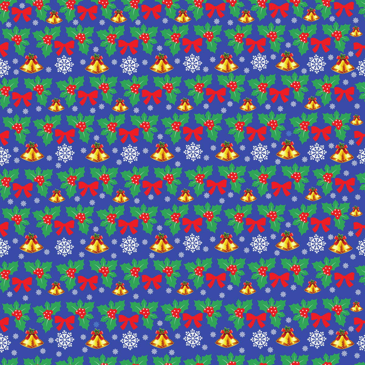 Christmas Bells Adhesive Vinyl Pattern