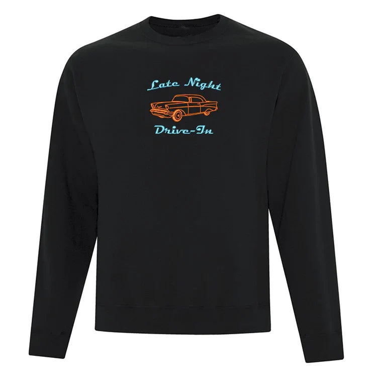 Crewneck "Late Night Drive-In" brodé
