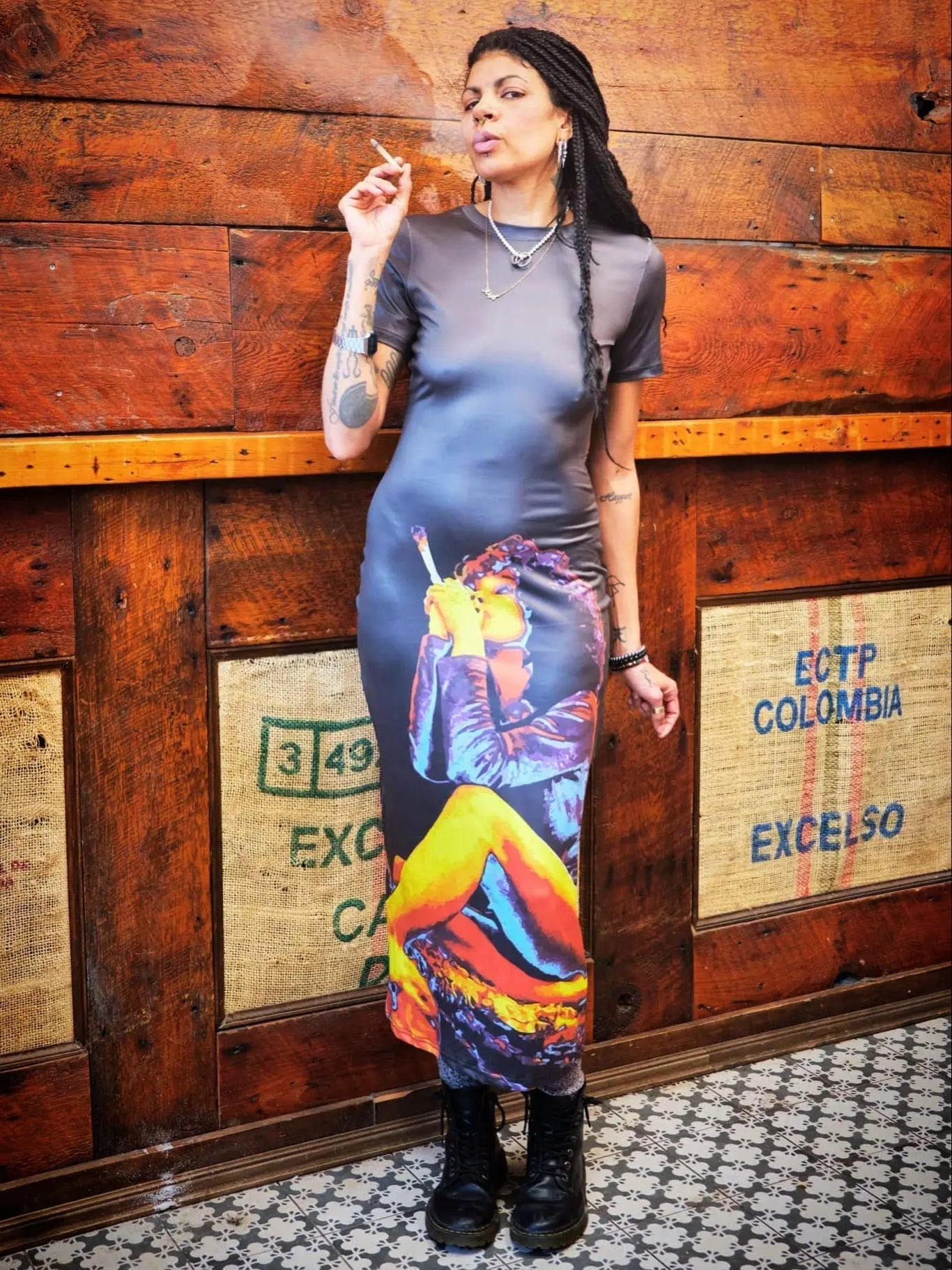 Hotbox Goddess Bodycon Maxi Dress