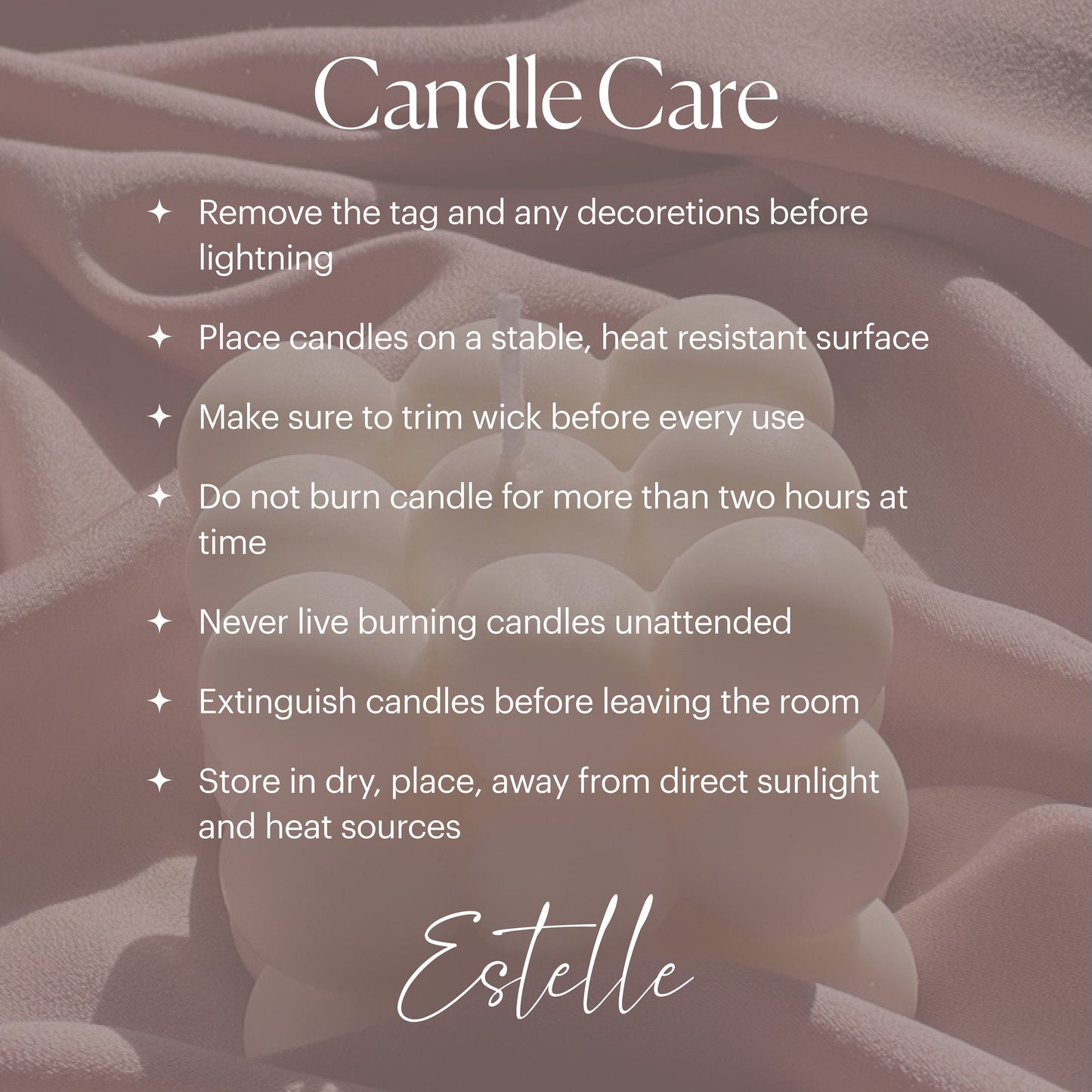 Ribbed Hourglass Pillar Candle: Sculptural Striped Soy Candle