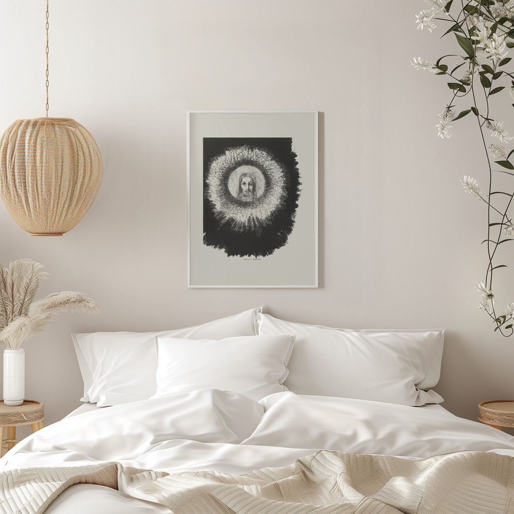 Wall art And the Face of Christ Shone In the Disk of the Sun