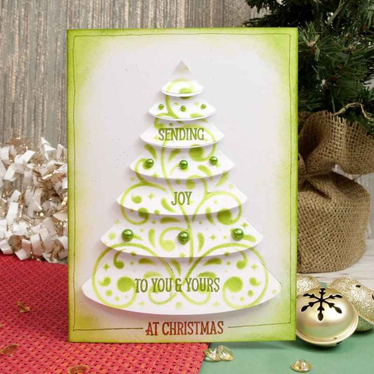 Luxury Shaped Card Blanks & Envelopes - Christmas Tree