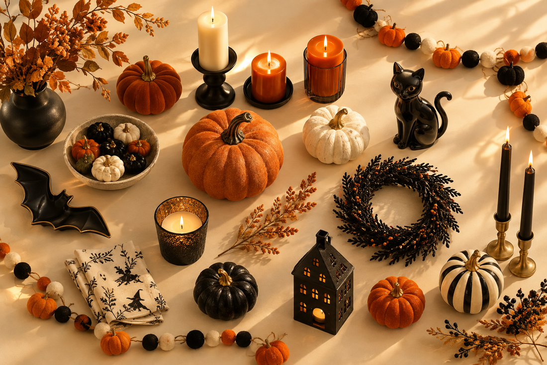 Golden-Hour Spooky Home & Party Decor — AURABAGS SHOP, October 6, 2026