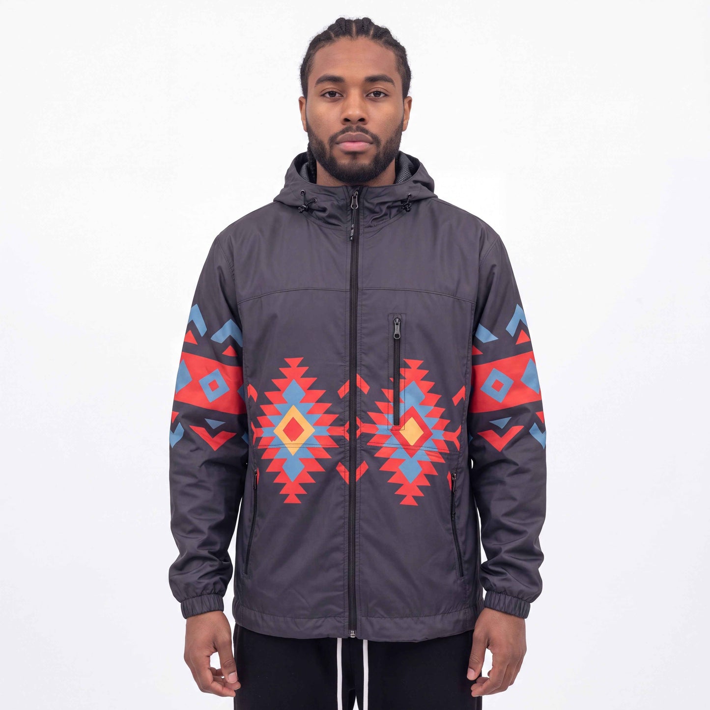 OLDTRIBES™ Sunrise Peaks Windbreaker(Black)
