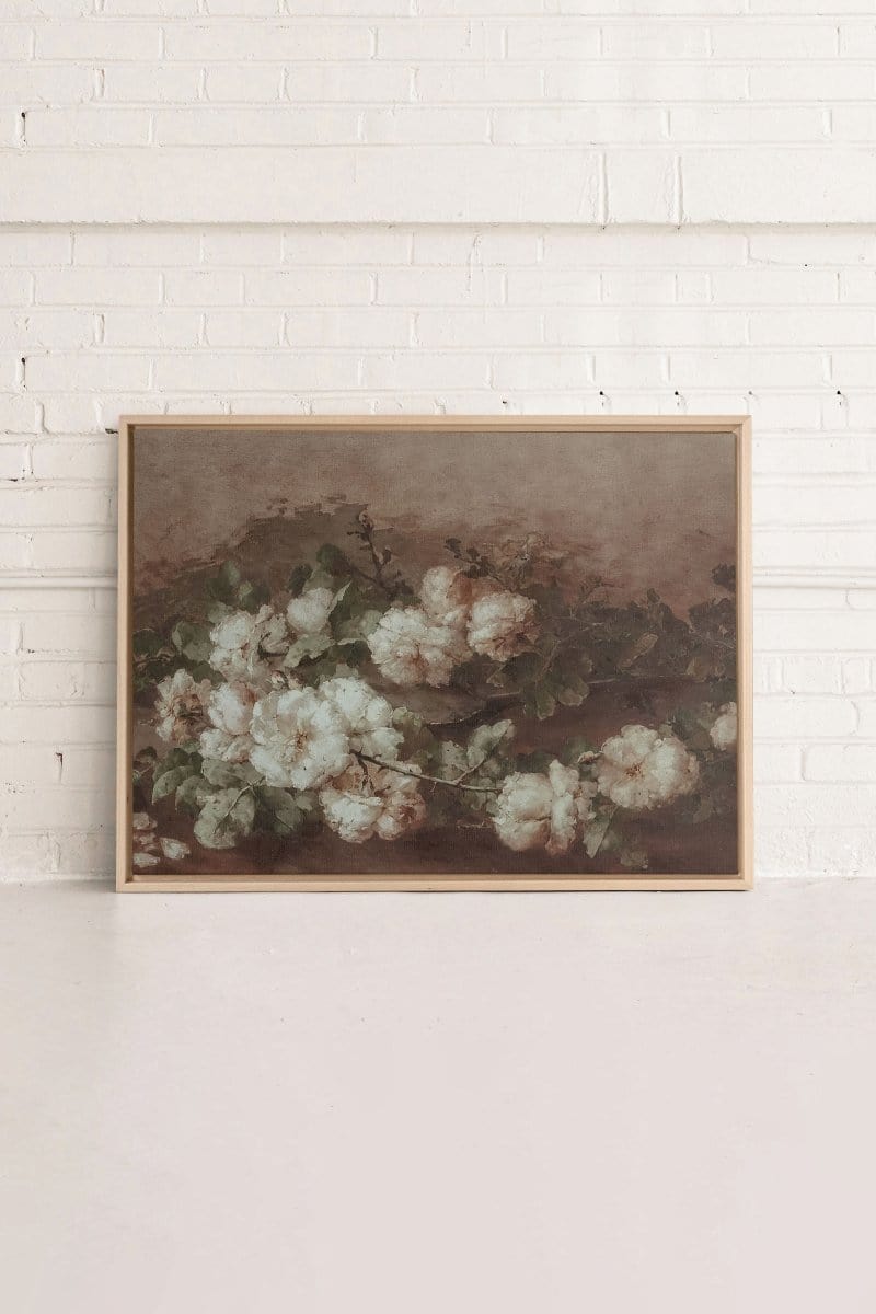WEISSE PIVOINE, Werk auf gespanntem Canvas