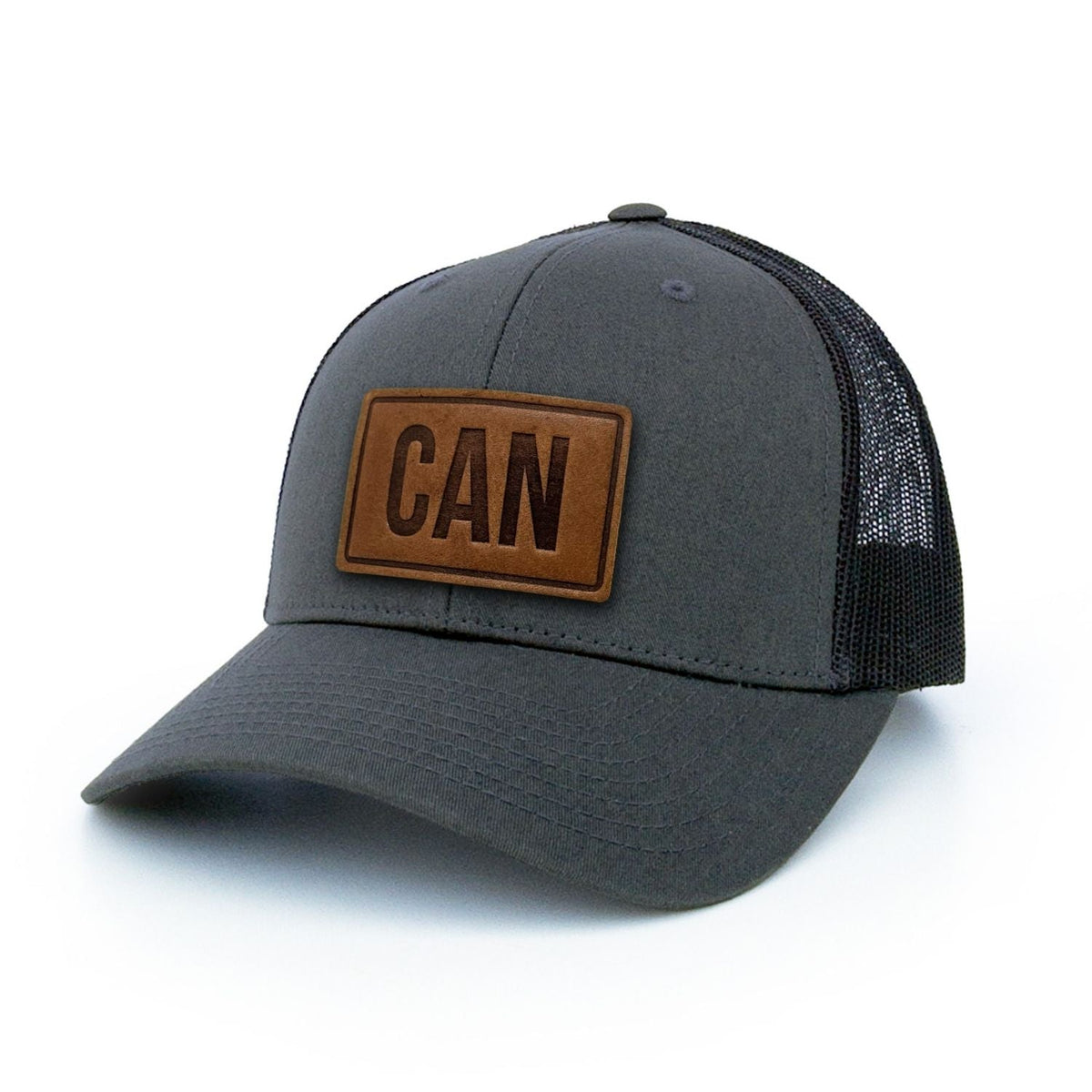 CAN Canada Leather Patch Trucker Hat
