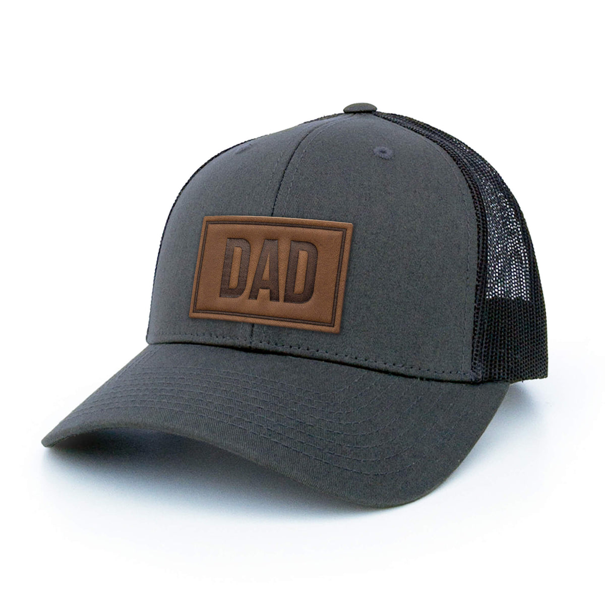 DAD - Leather Patch Trucker Hat