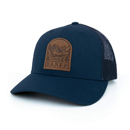 Banff National Park Leather Patch Trucker Hat