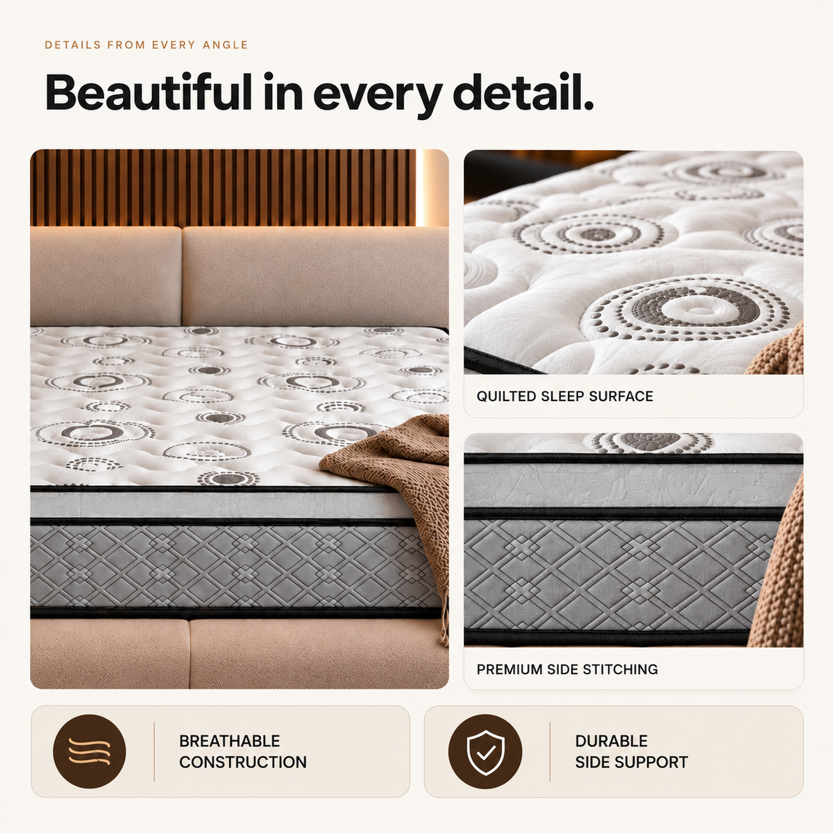 UltraFlex® EVOKE Orthopedic, Smart Cool Gel Memory Foam, Eco-friendly FIRM Mattress (Made in Canada)