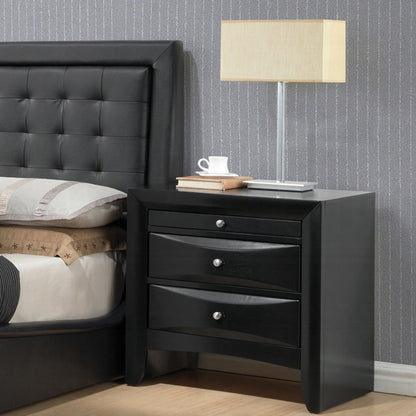 Neend Storage Nightstand - Black