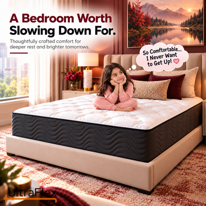 UltraFlex® INSPIRE PLUS Orthopedic Gel Memory Foam Mattress with Soy-Based Support and Quilted Comfort — Made in Canada