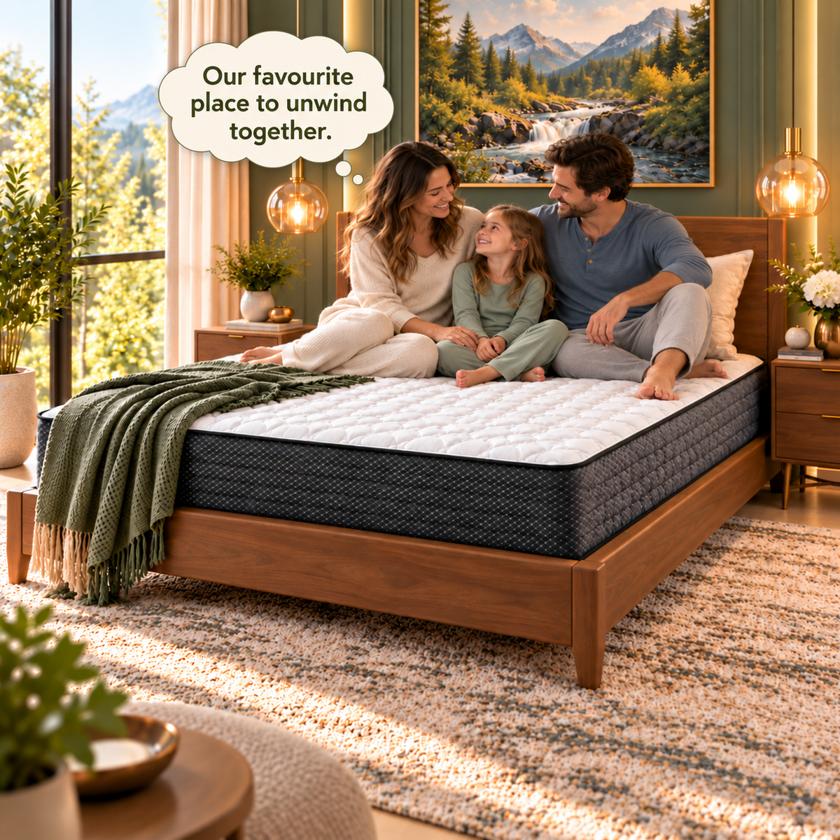 UltraFlex® PRESTIGE Medium Firm Pocket Coil Hybrid Mattress with Premium Foam Comfort — Made in Canada