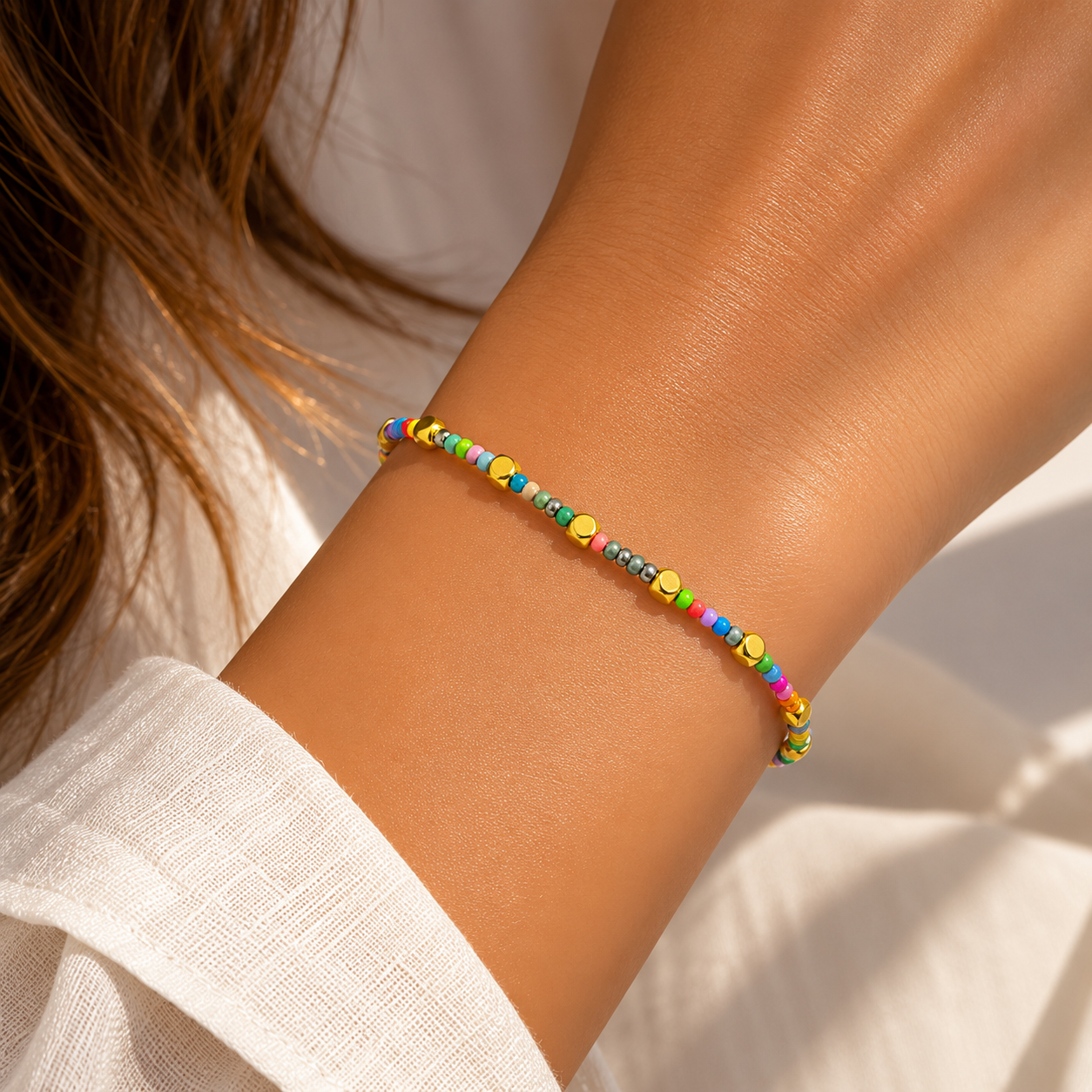 AYDA Gold: Confetti Luxe Beaded Bracelet