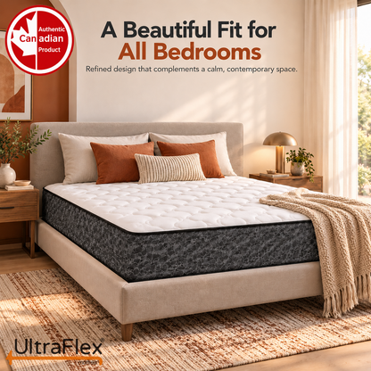 UltraFlex® DESIRE Medium Firm Pocket Coil Hybrid Mattress with Quilted Comfort — Made in Canada