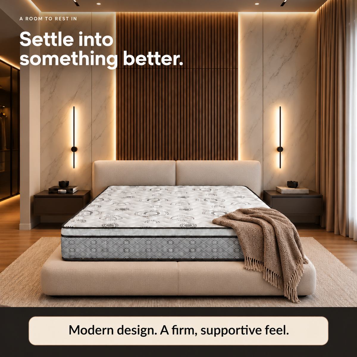 UltraFlex® EVOKE Orthopedic, Smart Cool Gel Memory Foam, Eco-friendly FIRM Mattress (Made in Canada)