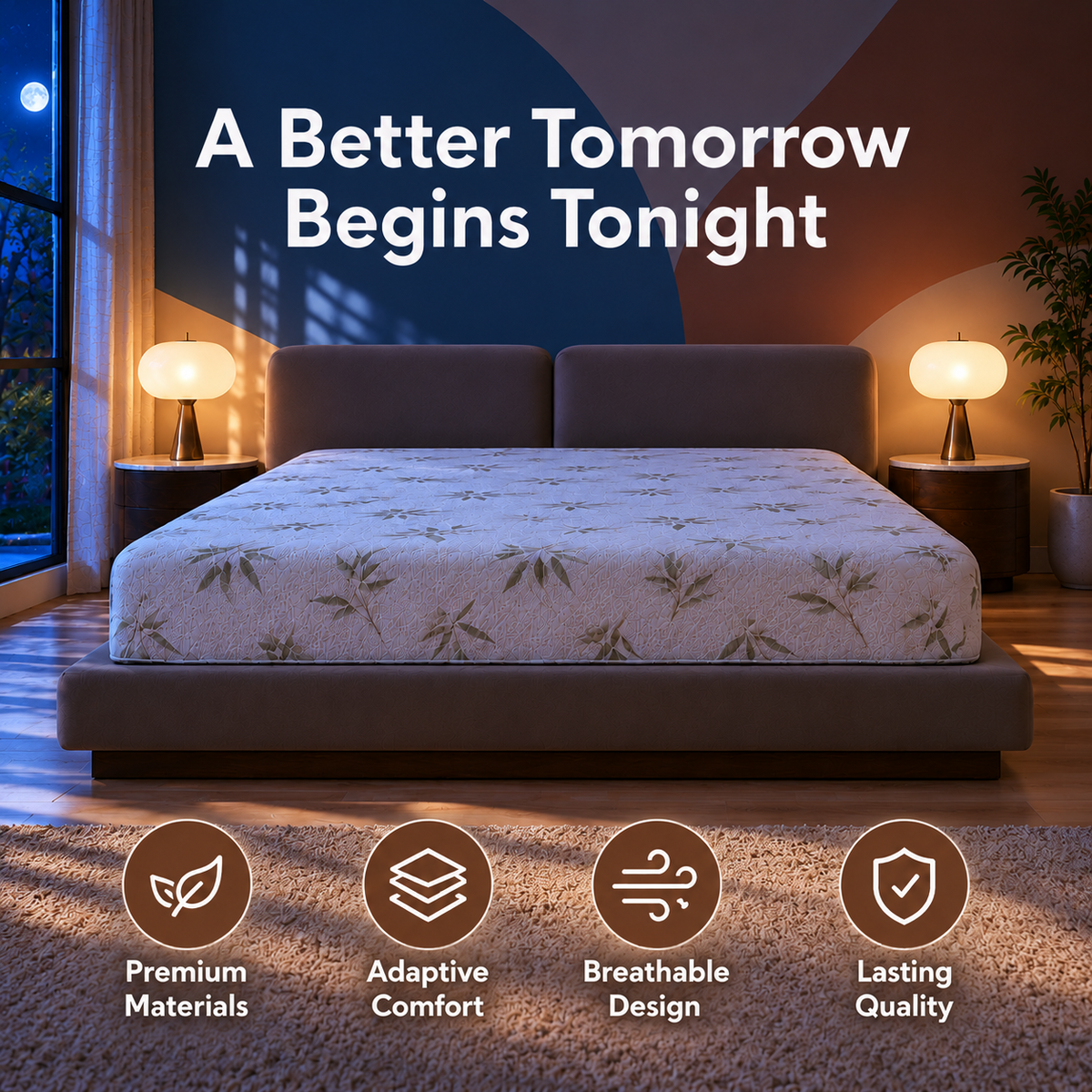 UltraFlex® SolidSleep Firm Gel Infused Foam Mattress with Reversible Comfort — Made in Canada