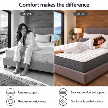 UltraFlex® INFINITY Orthopedic Soy Foam Mattress with High-Density Support, Luxury Quilting and Low Motion Transfer – Made in Canada