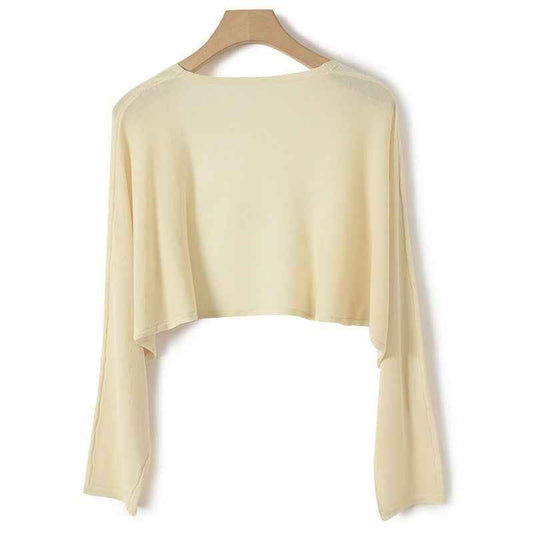 Women's Lightweight Sun Protection Shirt – Sheer Ice Silk Long-Sleeve Cover-Up Coat