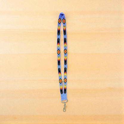 Lavender Native Beaded Lanyard