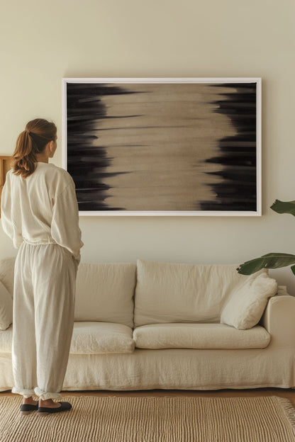 SCHATTENSTAUB, Kunstwerk auf gespannter Leinwand