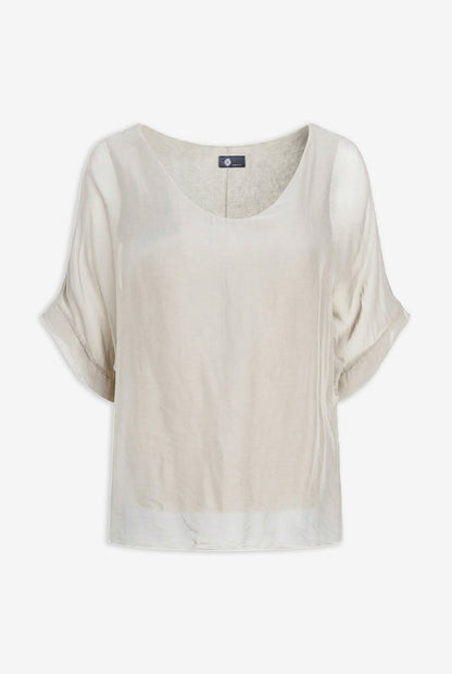 Women's Woven V-Neck Top