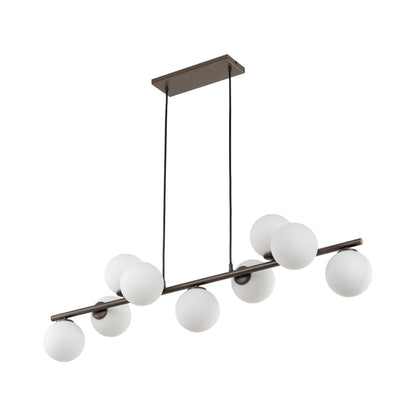 ESTERA 9-Light Scandinavian Glass Pendant Light for Dining Table & Modern Interiors