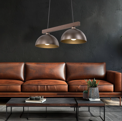 OSLO 2-Light Scandinavian Pendant Light for Kitchen Island, Dining Table & Modern Interiors
