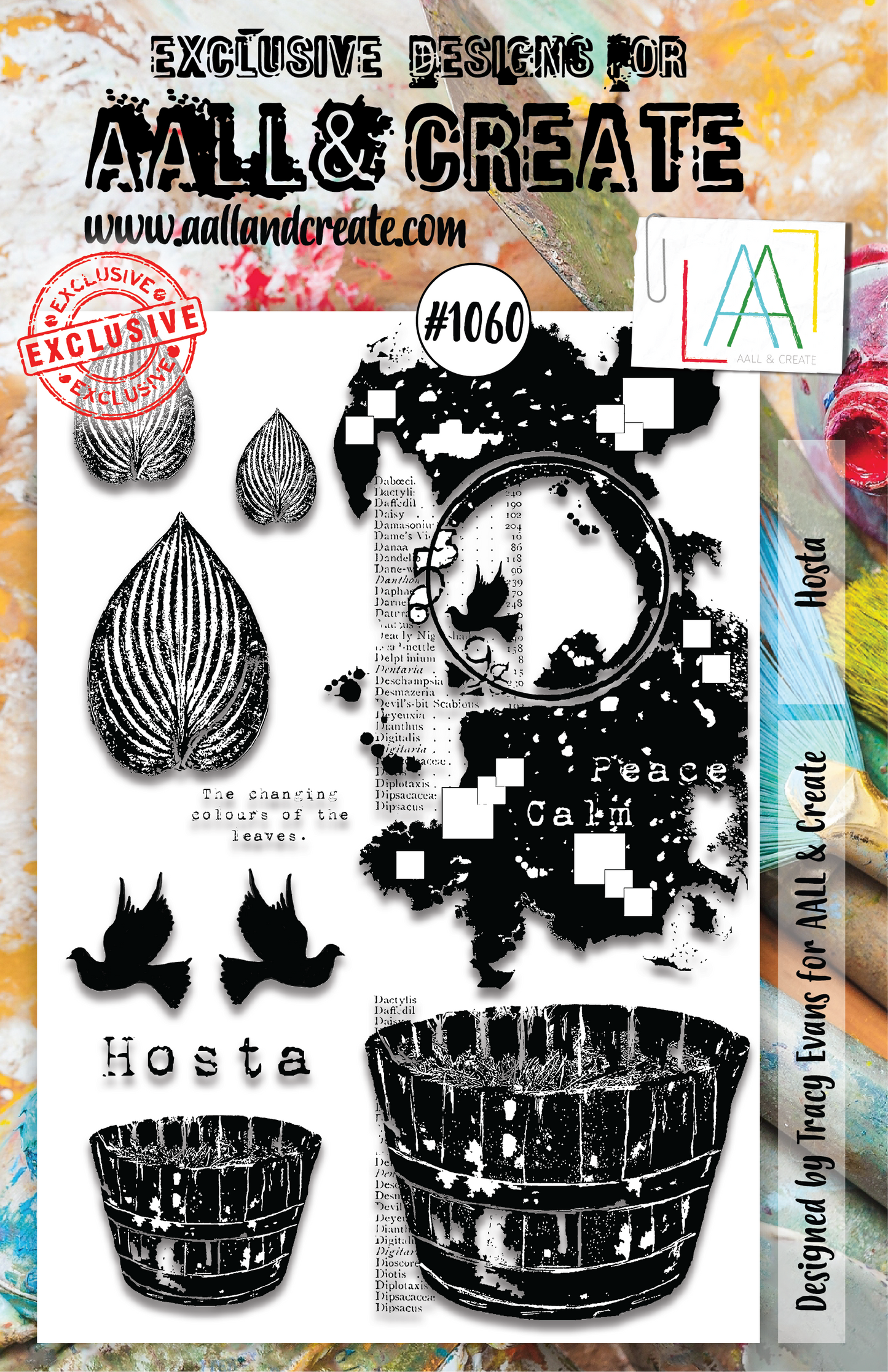 AALL and Create  A5 Stamp Set - 1060 - Hosta