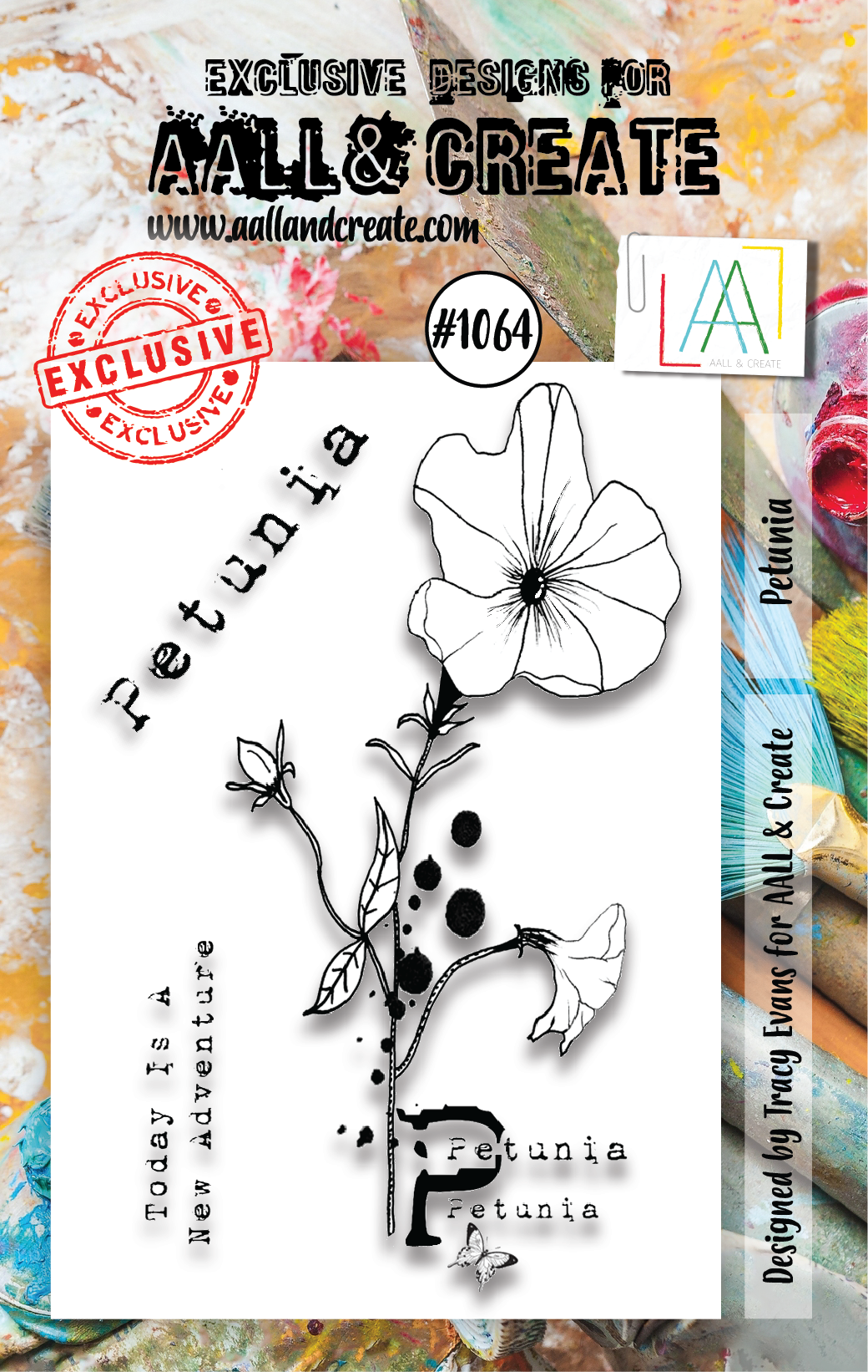 AALL and Create  A7 Stamp Set - 1064 - Petunia
