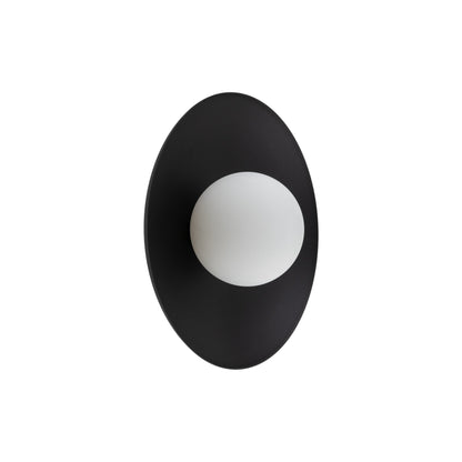 SLATE Opal Glass Wall Sconce & Flush Mount for Bedroom, Hallway & Kitchen