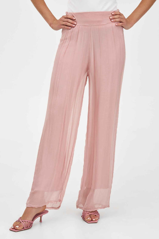 Women's Knit Woven Combo Trousers